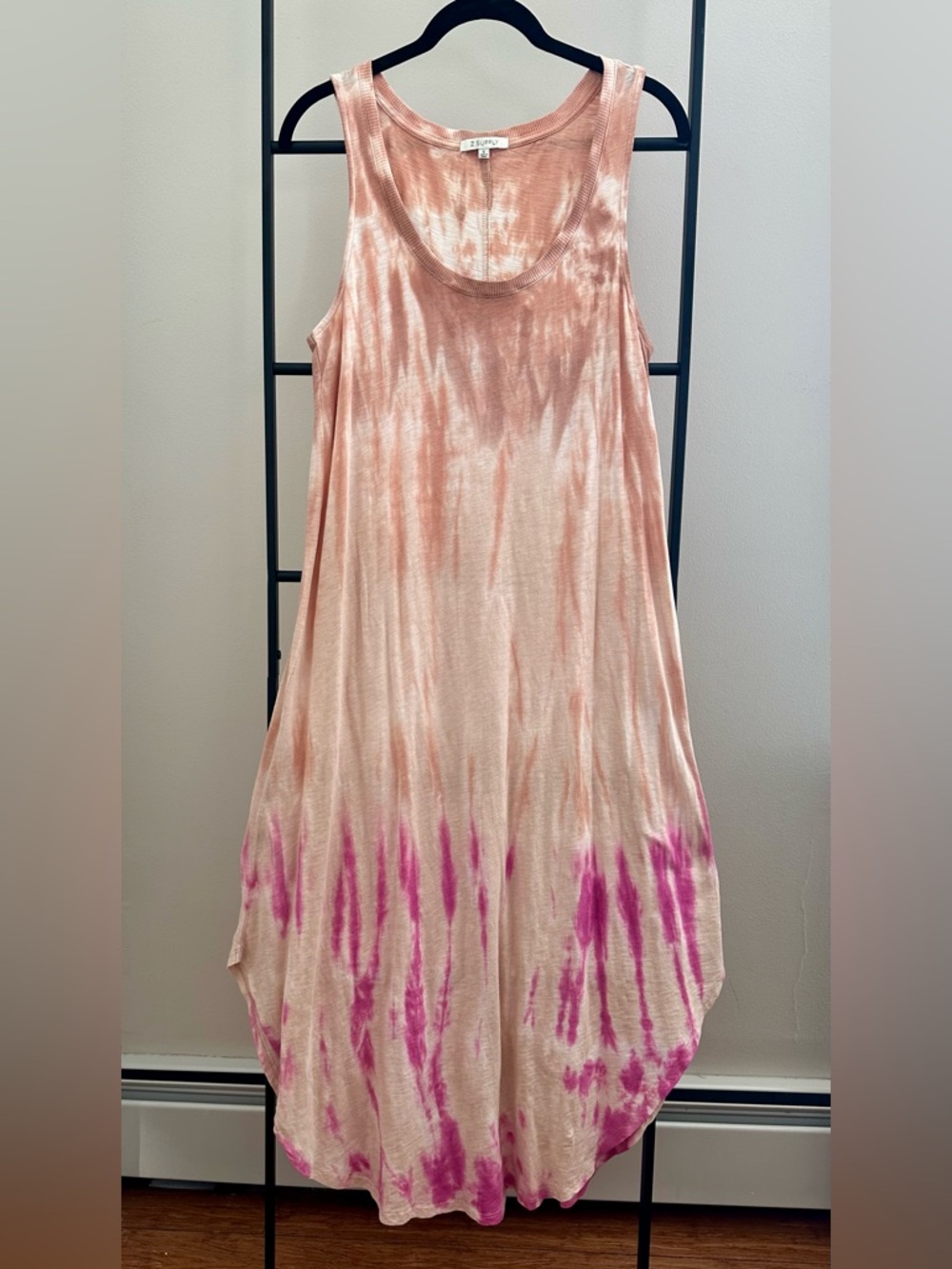 Z Supply Peach Tie-Dye Top